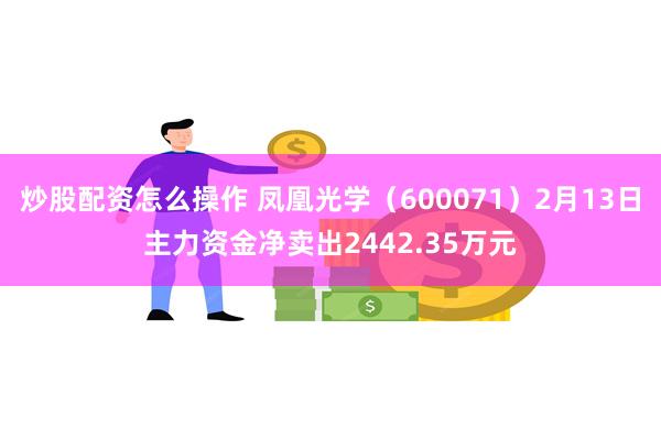 炒股配资怎么操作 凤凰光学（600071）2月13日主力资金净卖出2442.35万元